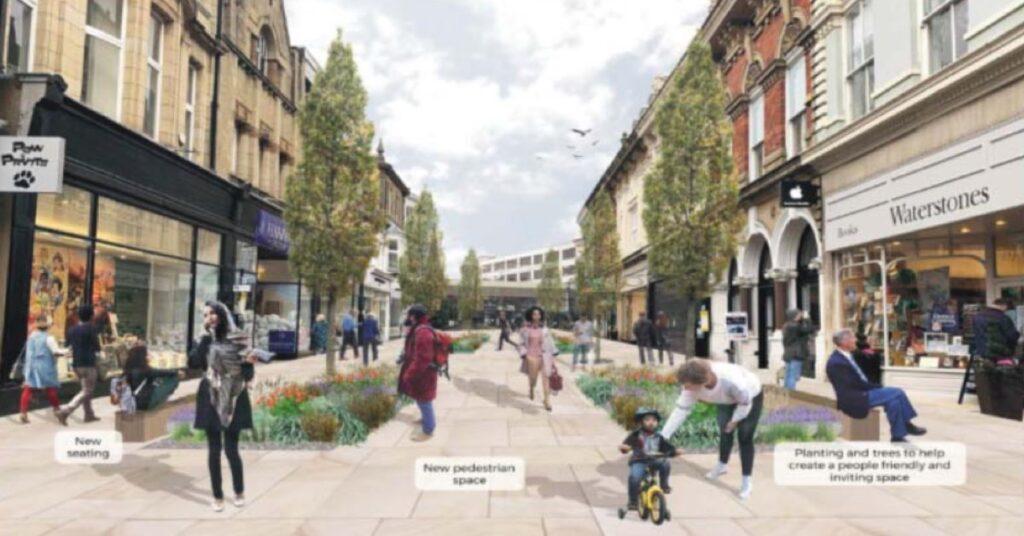A proposal to pedestrianise James Street in Harrogate, which is being consulted on as part of the Station Gateway plans.