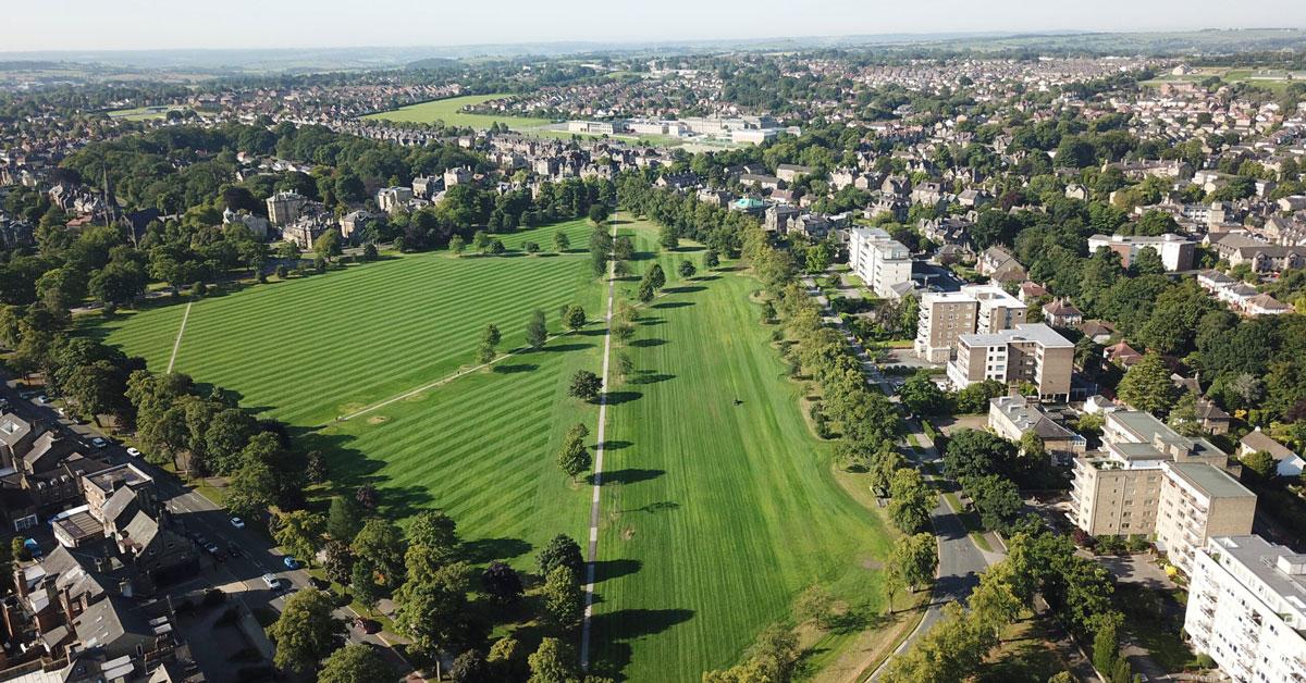 A drone image of West Park Stray taken today, July 31, by David Simister.