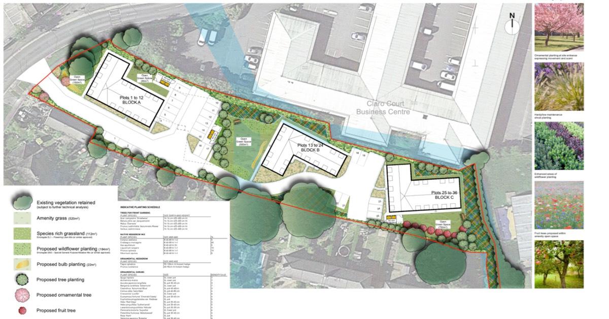 Masterplan of the care home development on Claro Road as proposed by Disability Action Yorkshire.