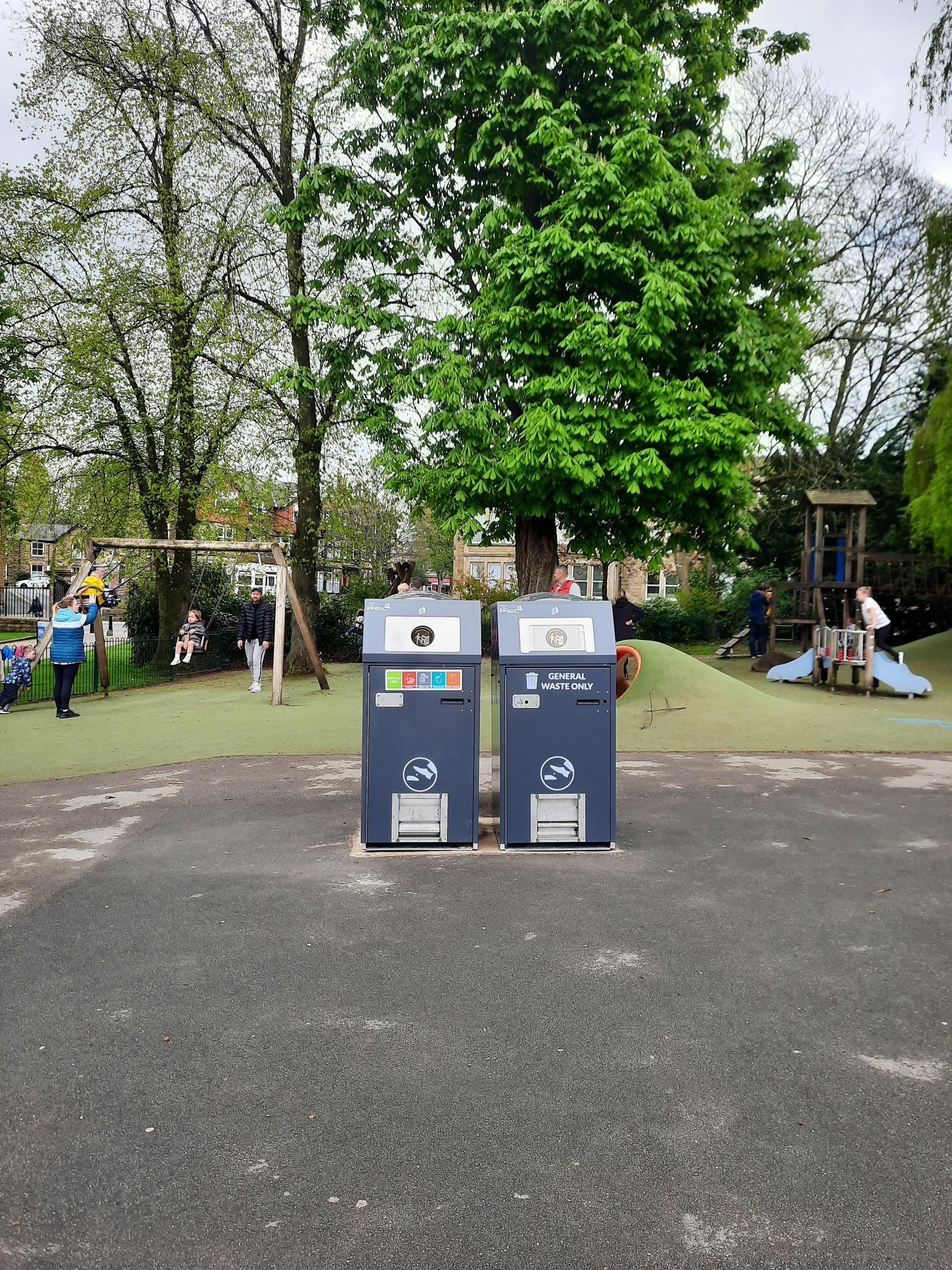 Smart bins at Valley Gardens