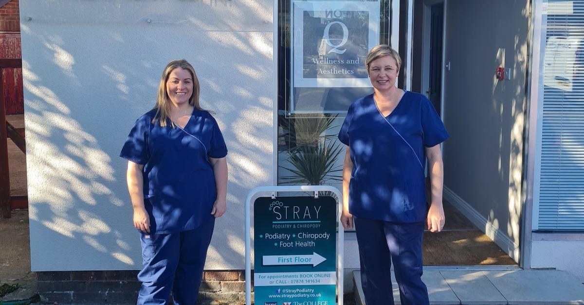 Katie Bradley and Maxine Wrightson, founders of Stray Podiatry in Harrogate.