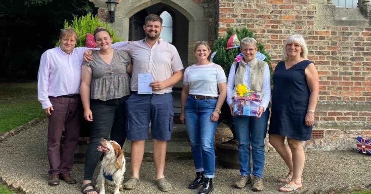 (L-R) Minskip villagers Robert Beaumont, Meghan Holmes, Rob Peacock, Monica Kaczmarczyk, Val Tattersall and Beverley Johnson.