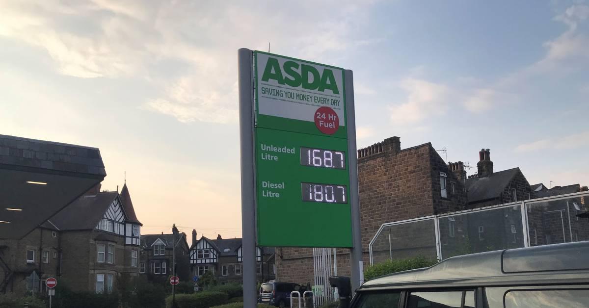 ripon-15th-august-2022-petrol-price-at-asda