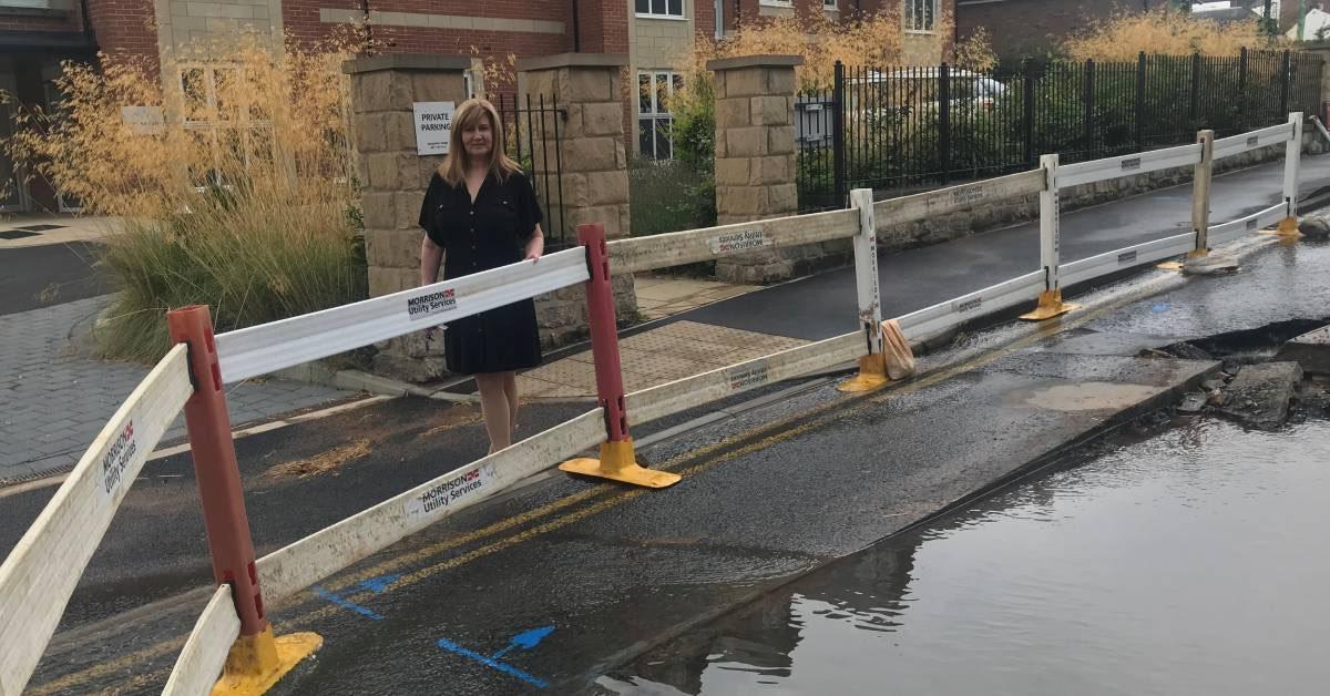 Yvonne Mulholland, outside McCarthy and Stone's Dawson Grange.