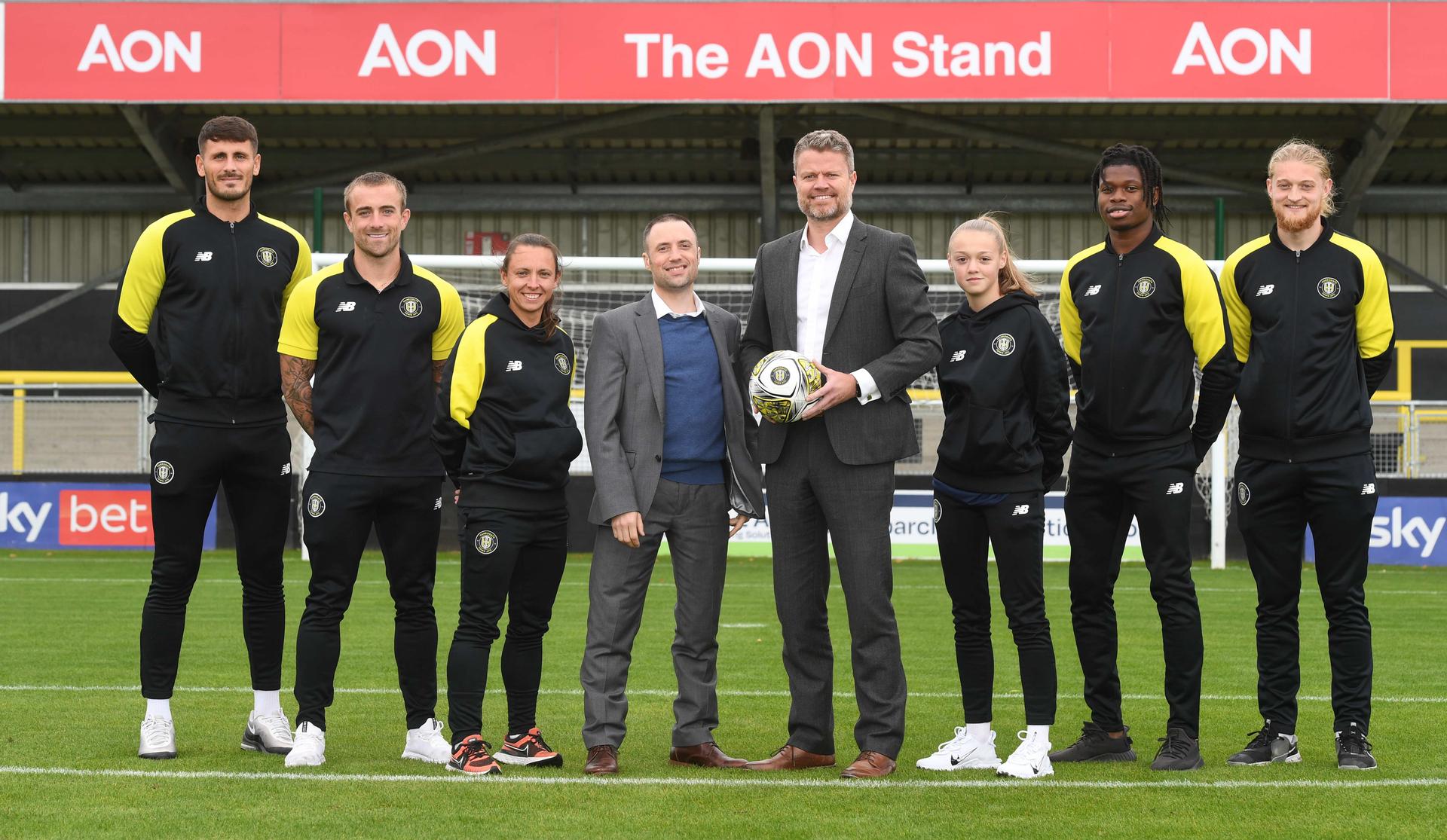 Aon and Harrogate Town sponsorship