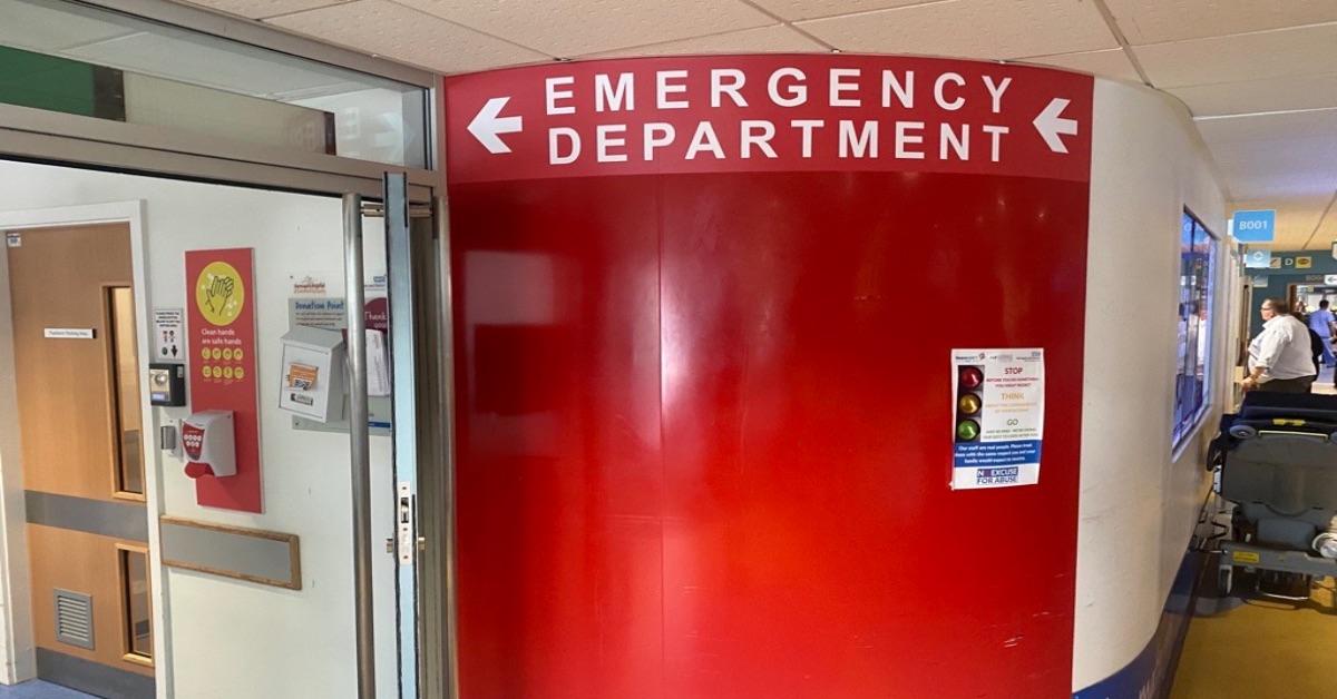 Emergency department at Harrogate District Hospital.