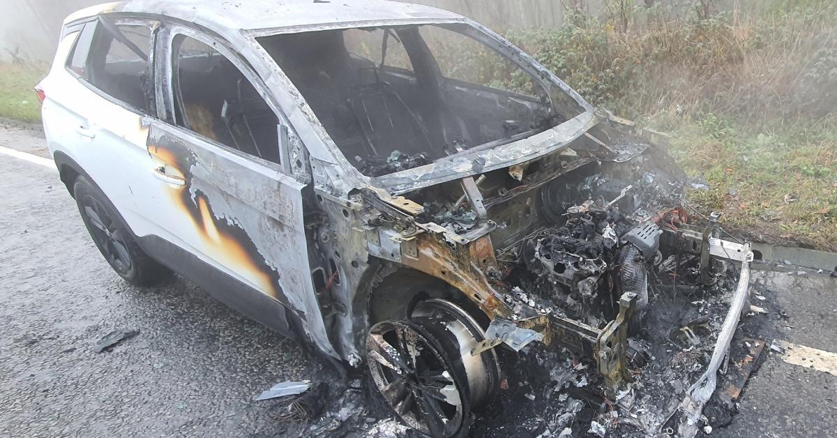 flaxby car fire