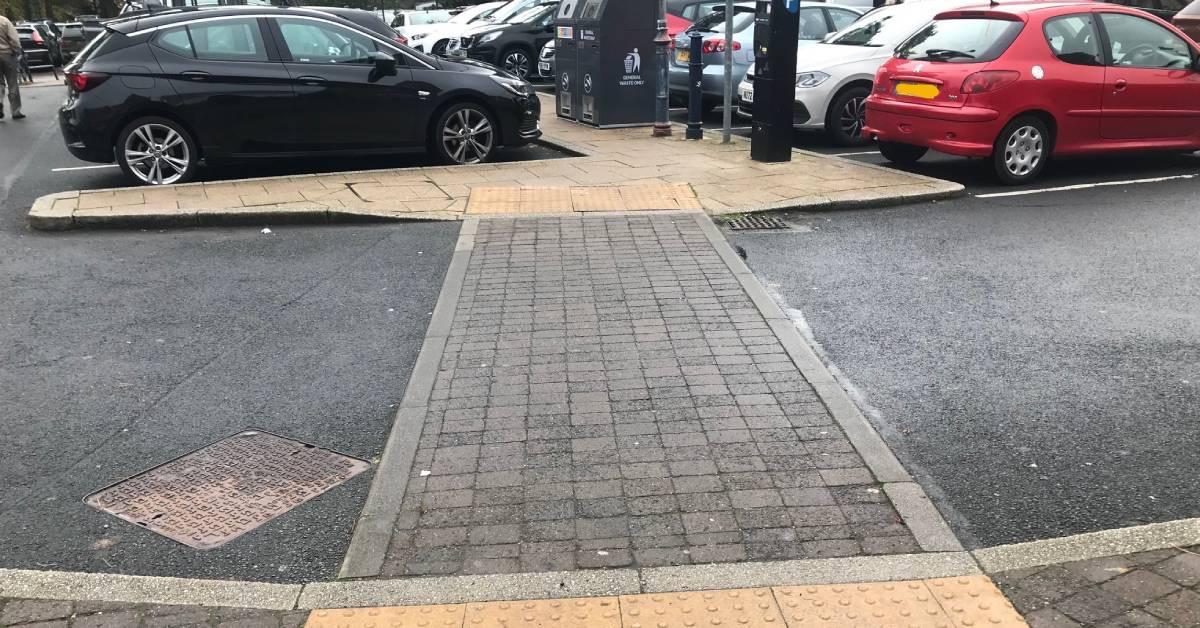 Waste bins in Sainsbury's Car Park Ripon