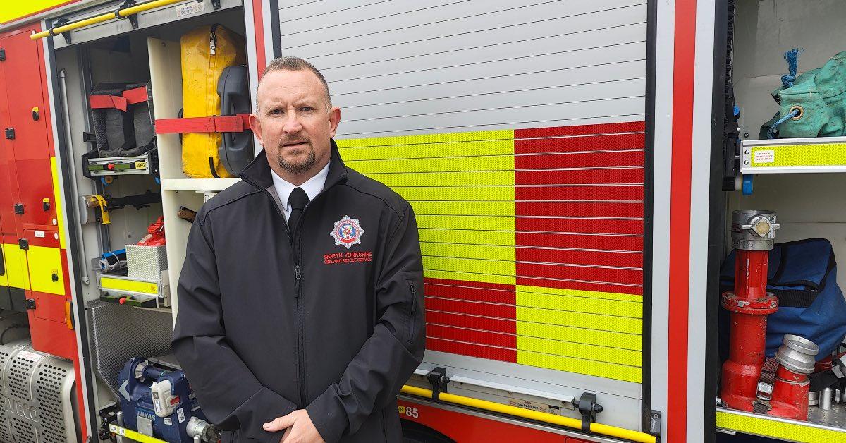 Tony Peel, group manager at North Yorkshire Fire and Rescue.