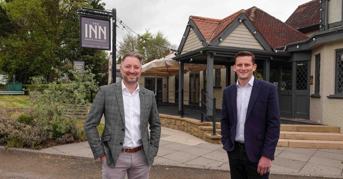 The Inn at South Stainley owners Graham Usher and Matthew Rose.