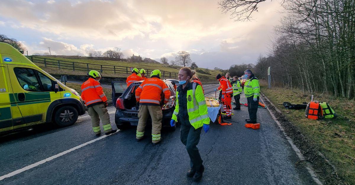 A59 Blubberhouses crash