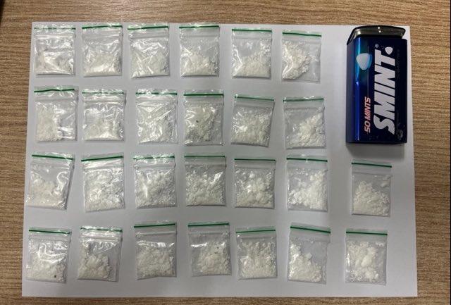 Some of the cocaine seized by North Yorkshire Police.