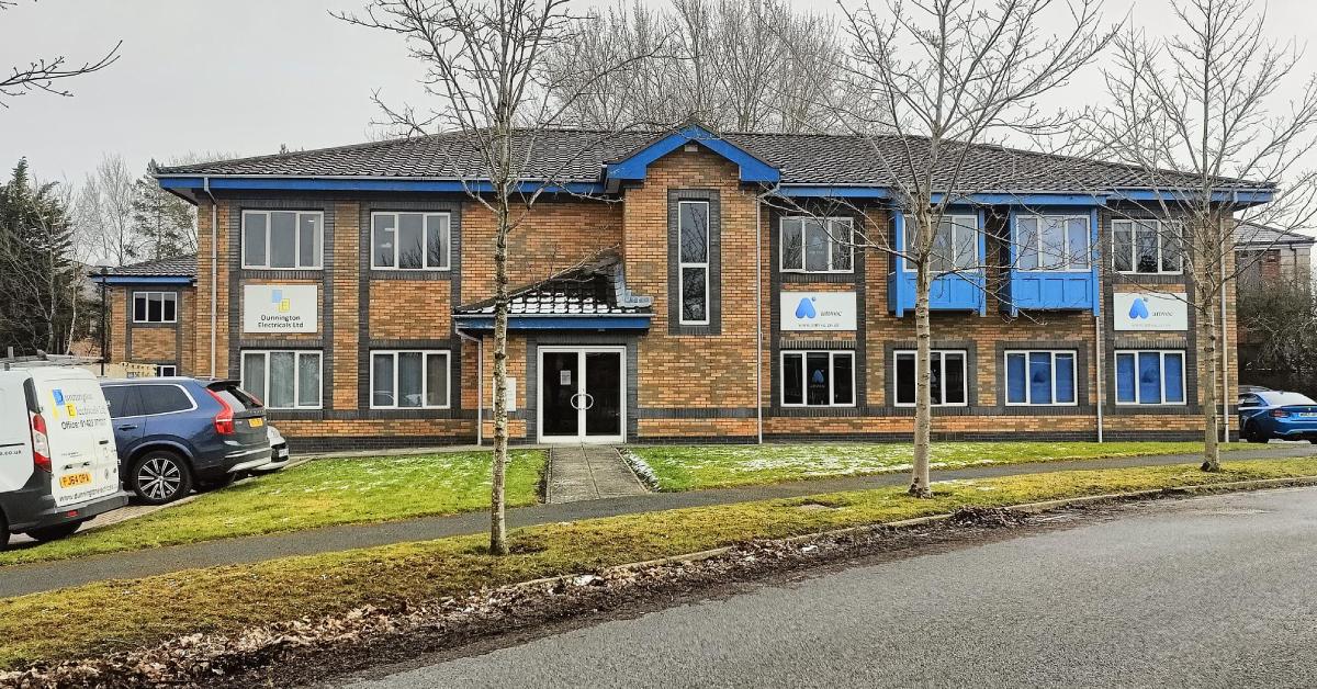 Picture of Amvoc's head office on Cardale Park in Harrogate.