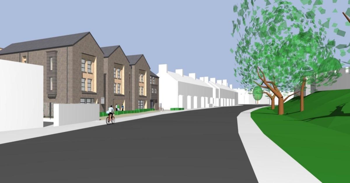 A street view of the plan for the accommodation by Gregory Properties.