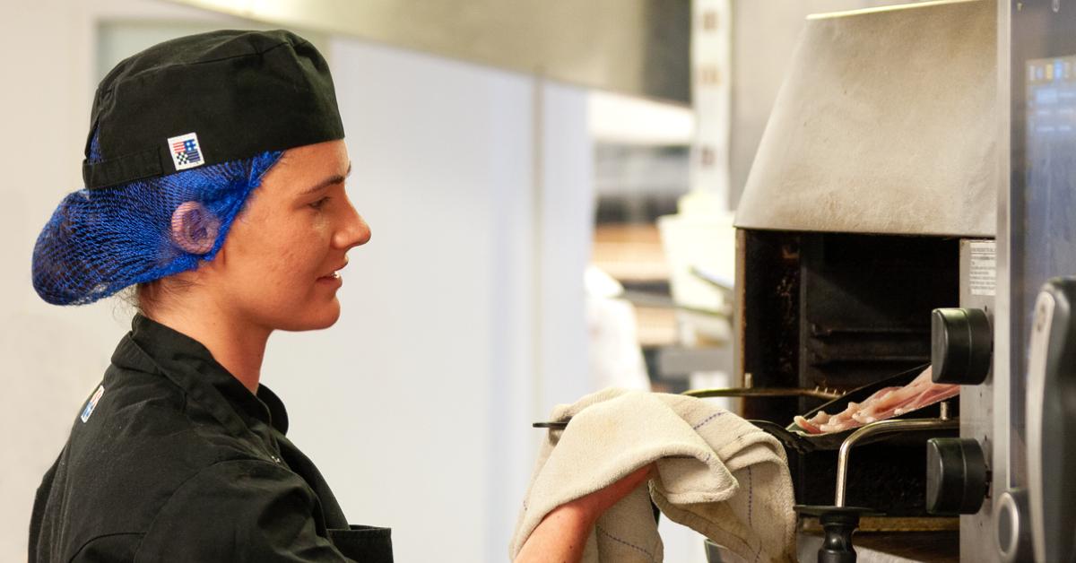 Picture of Roisin Roddam, deputy catering manager at Bettys' RHS Harlow Carr branch.