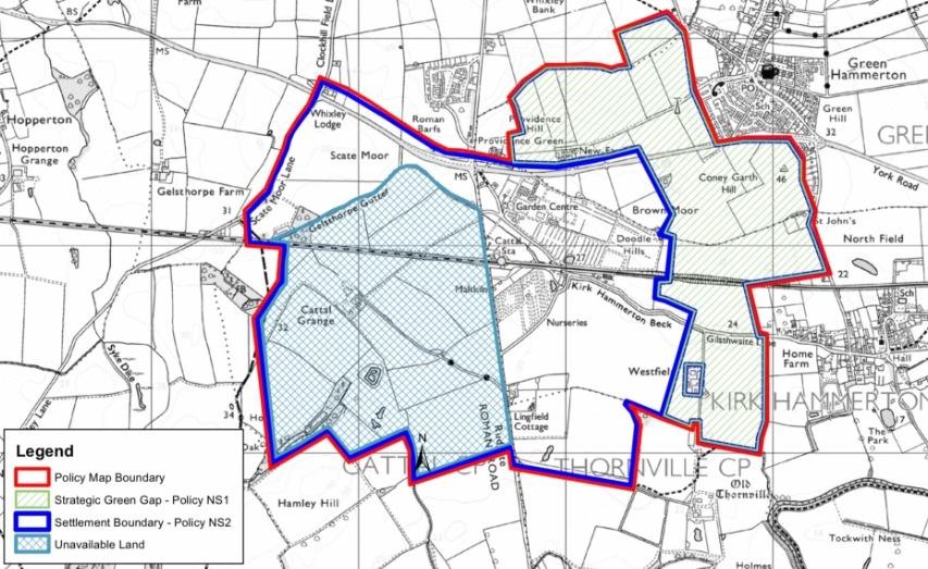 Map of Maltkiln, including the removed land.