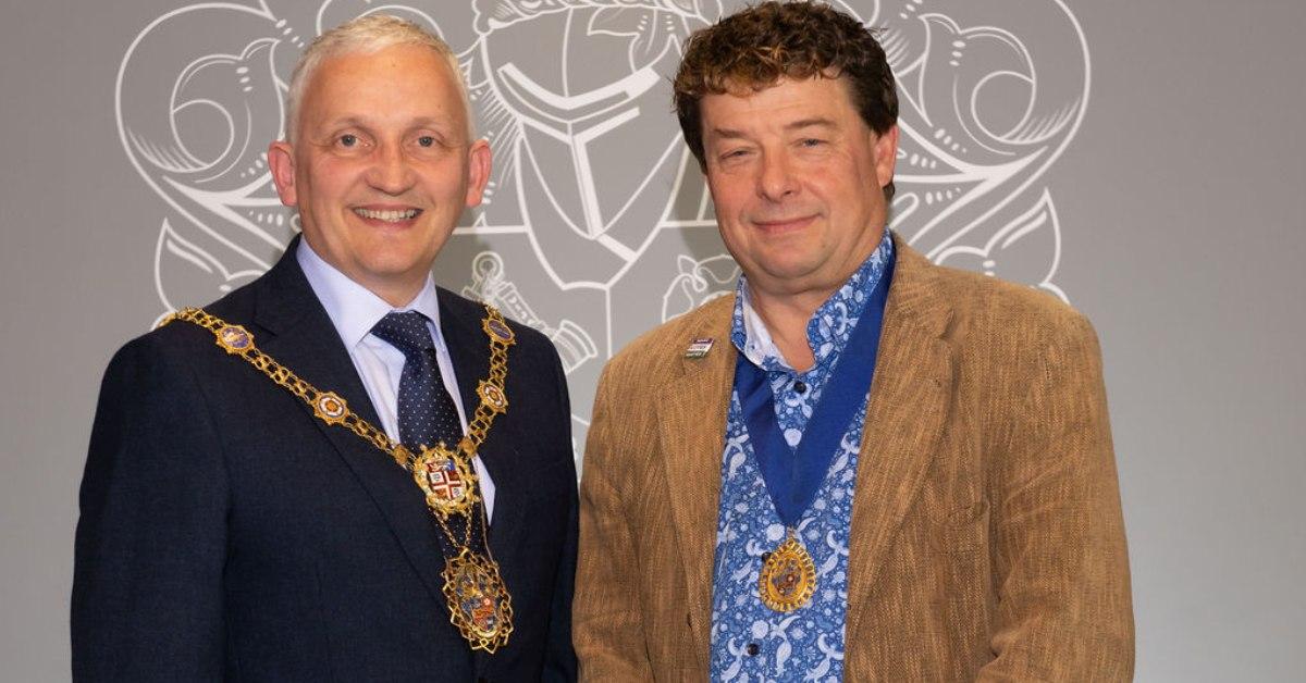 charter mayor Michael Harrison and Chris Aldred