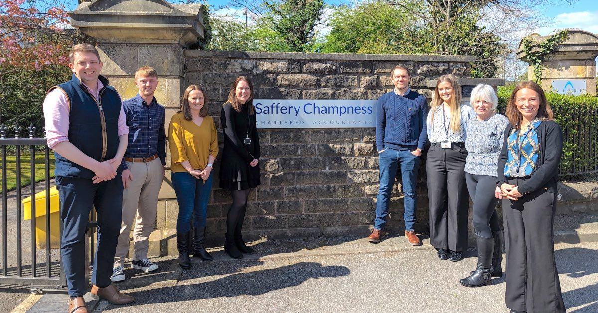 The team at Saffery Champness which are taking on the three peaks.