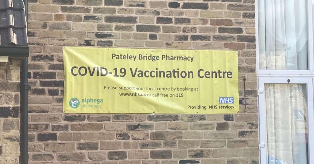 Covid banner stolen Pateley