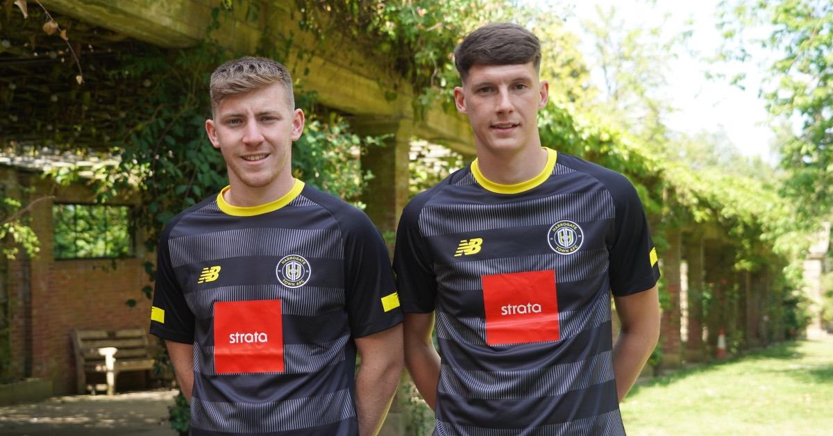 Matty Daly and Matty Foulds in the third kit.