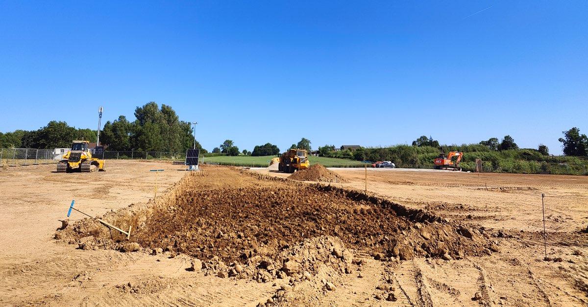 Work being carried out on the new Northern Energy site.