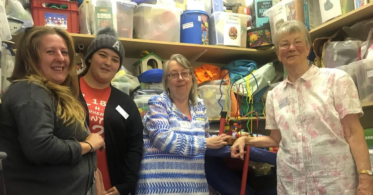 The toy cupboard at Ripon Toy Library