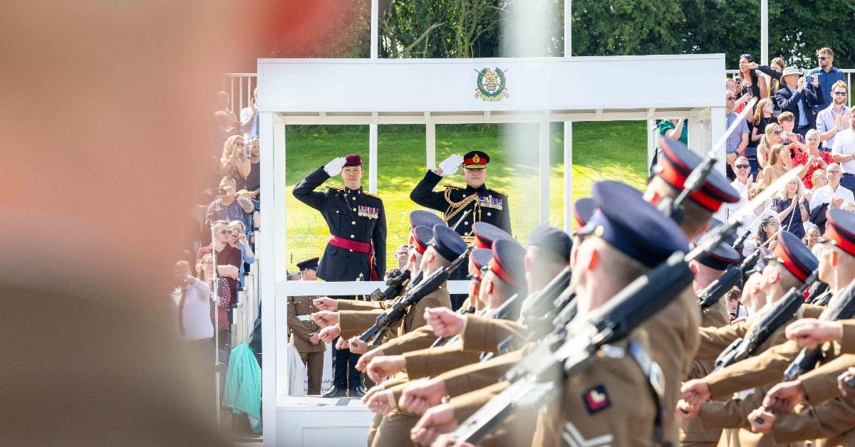 The passing out parade held in Harrogate on Thursday.