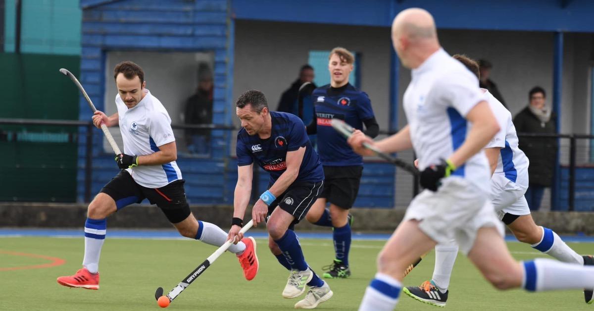 Jimmy in action for the men's side.