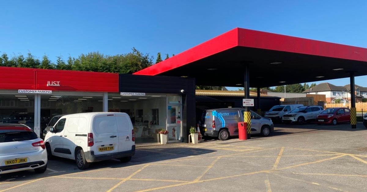 Photo of the Citroen garage on Wetherby Road in Harrogate, which is currently being transformed into an MG Motors dealership by owner The Just Motor Group.