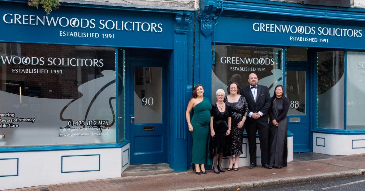 Photo of the team at Greenwoods Solicitors in Knaresborough.