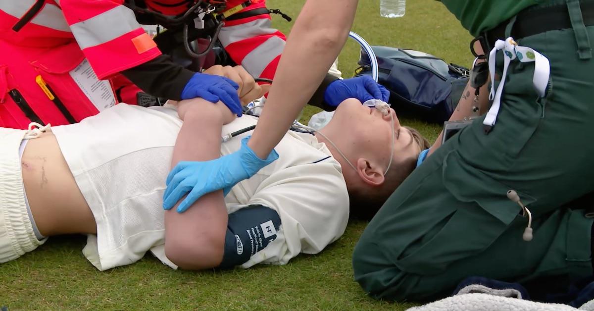 A still from Helicopter ER, which features Brendan's rescue.