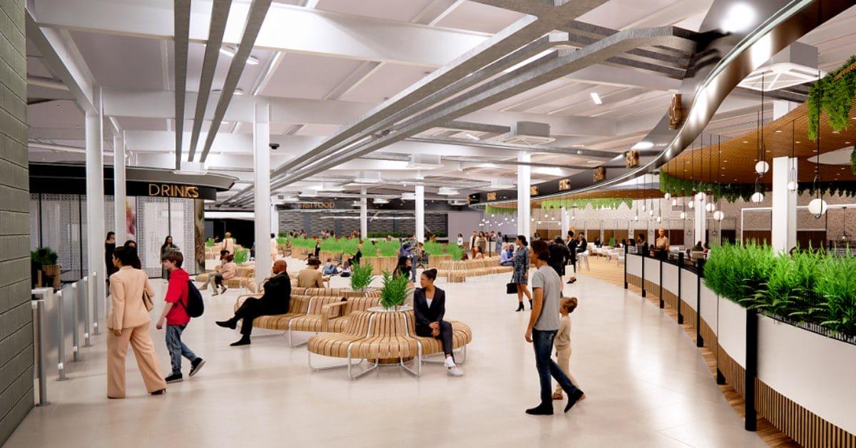 Inside the new Leeds Bradford Airport terminal.