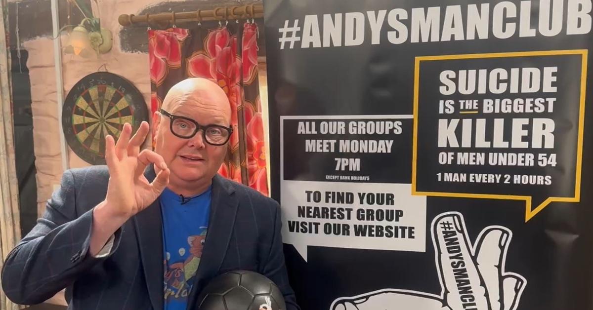 Actor Dominic Brunt, aka Paddy from Emmerdale, has backed Andy's Man Club's new Harrogate branch