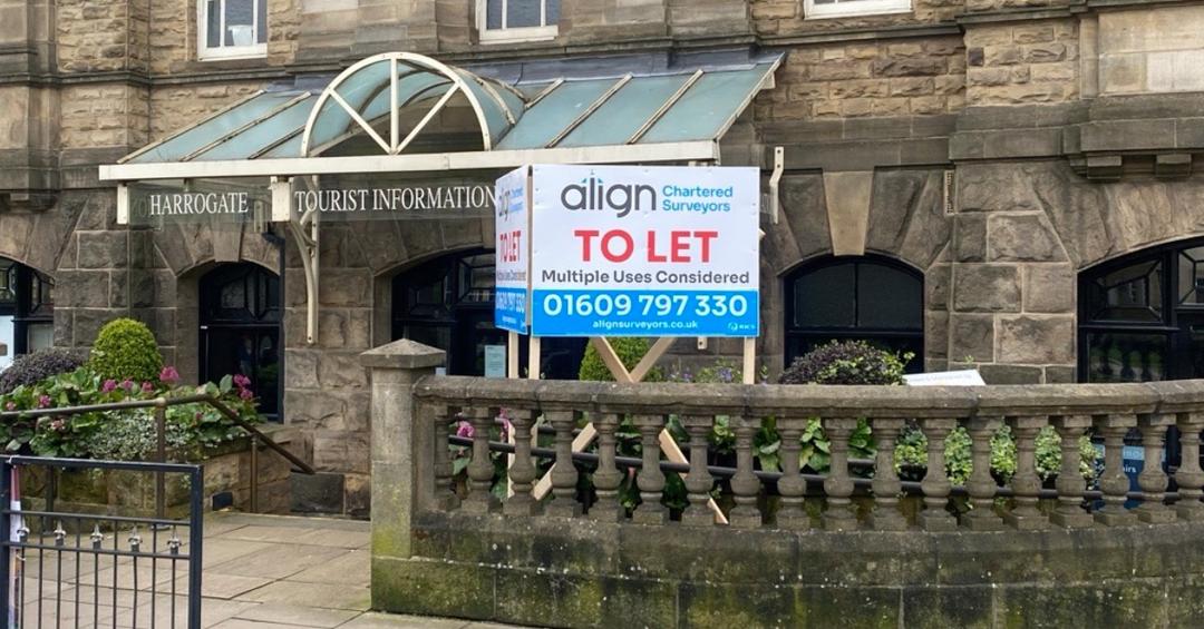 What is happening to the empty units in Harrogate’s Royal Baths?