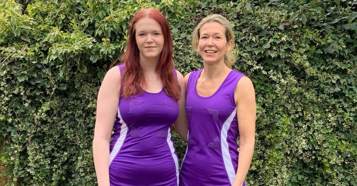 mums and daughters exercising together