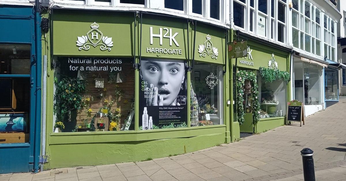 Photo of H2K, the skincare products shop on Montpellier Parade in Harrogate.