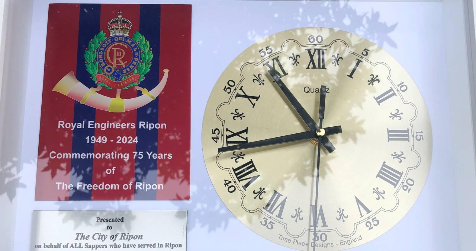 ripon-29th-july-2024-clock-presented-by-royal-engineers-association