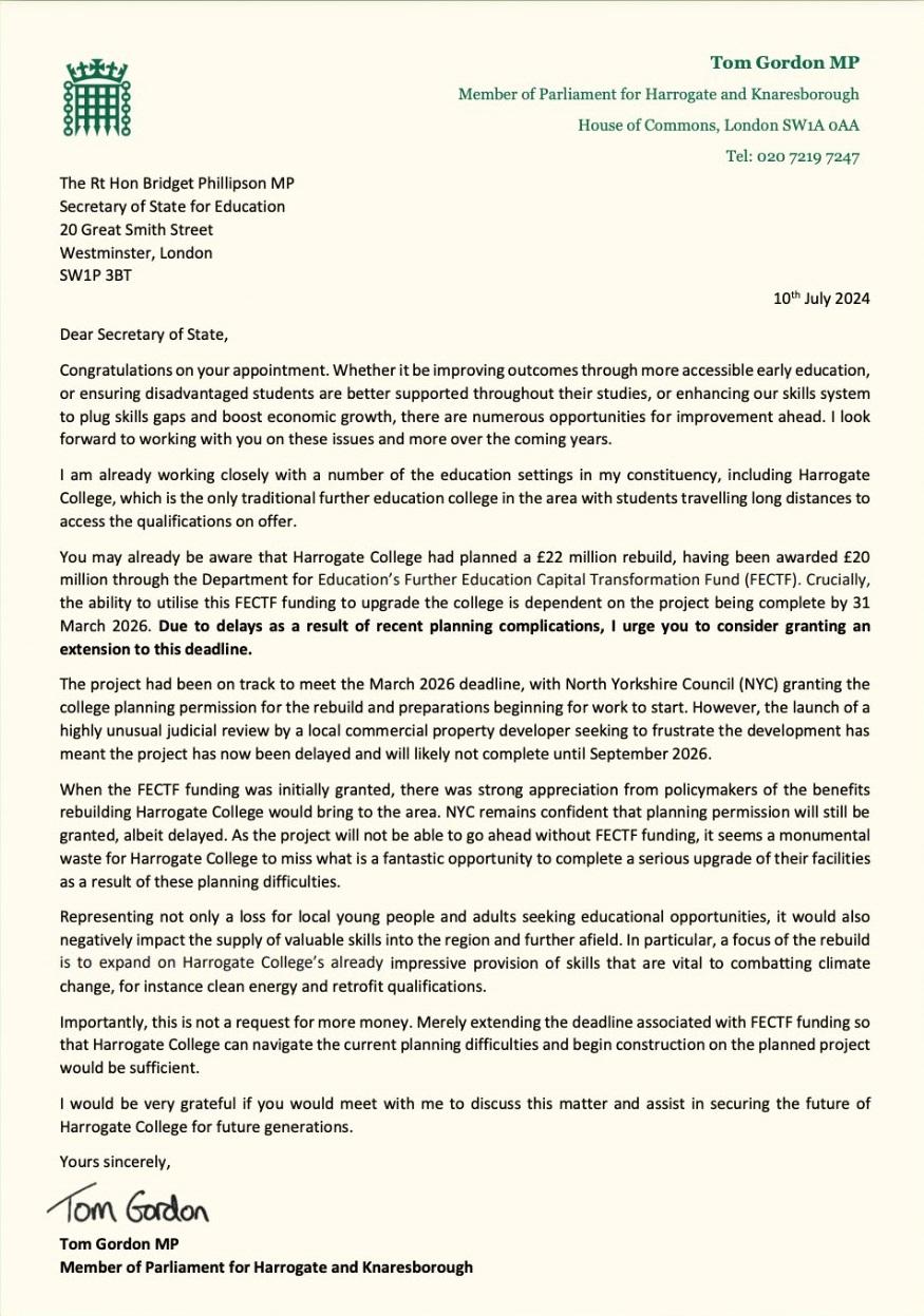 tom-gordon-harrogate-college-letter