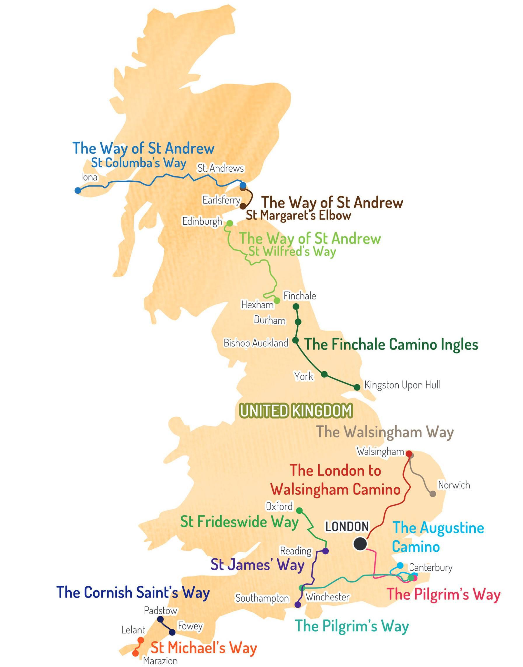 caminoingles-map-uk