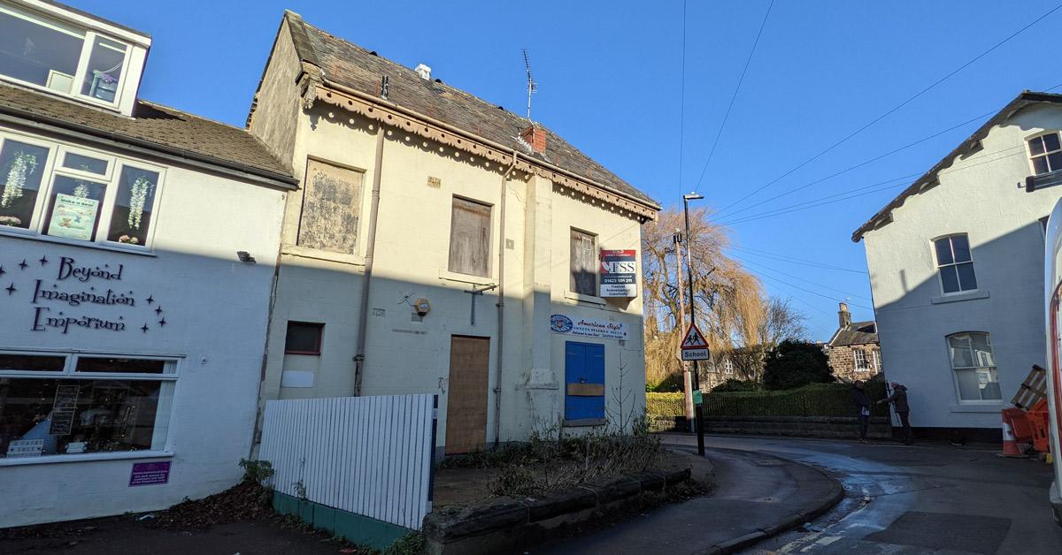 The former Home Guard club in Harrogate.