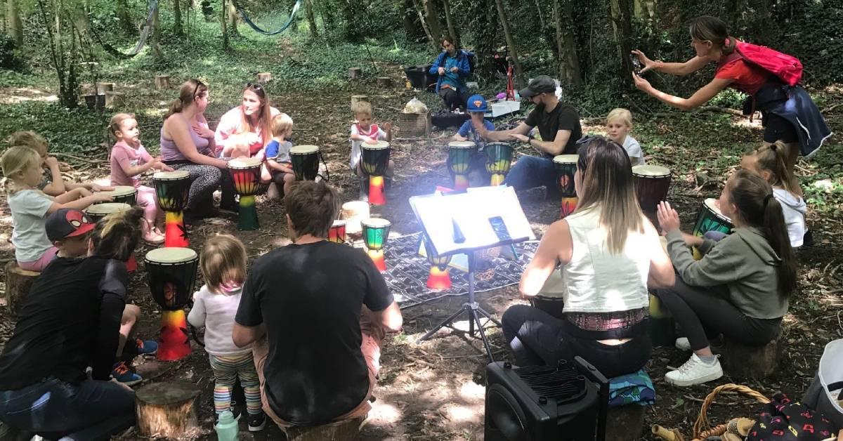 Drum workshop at Hell Wath
