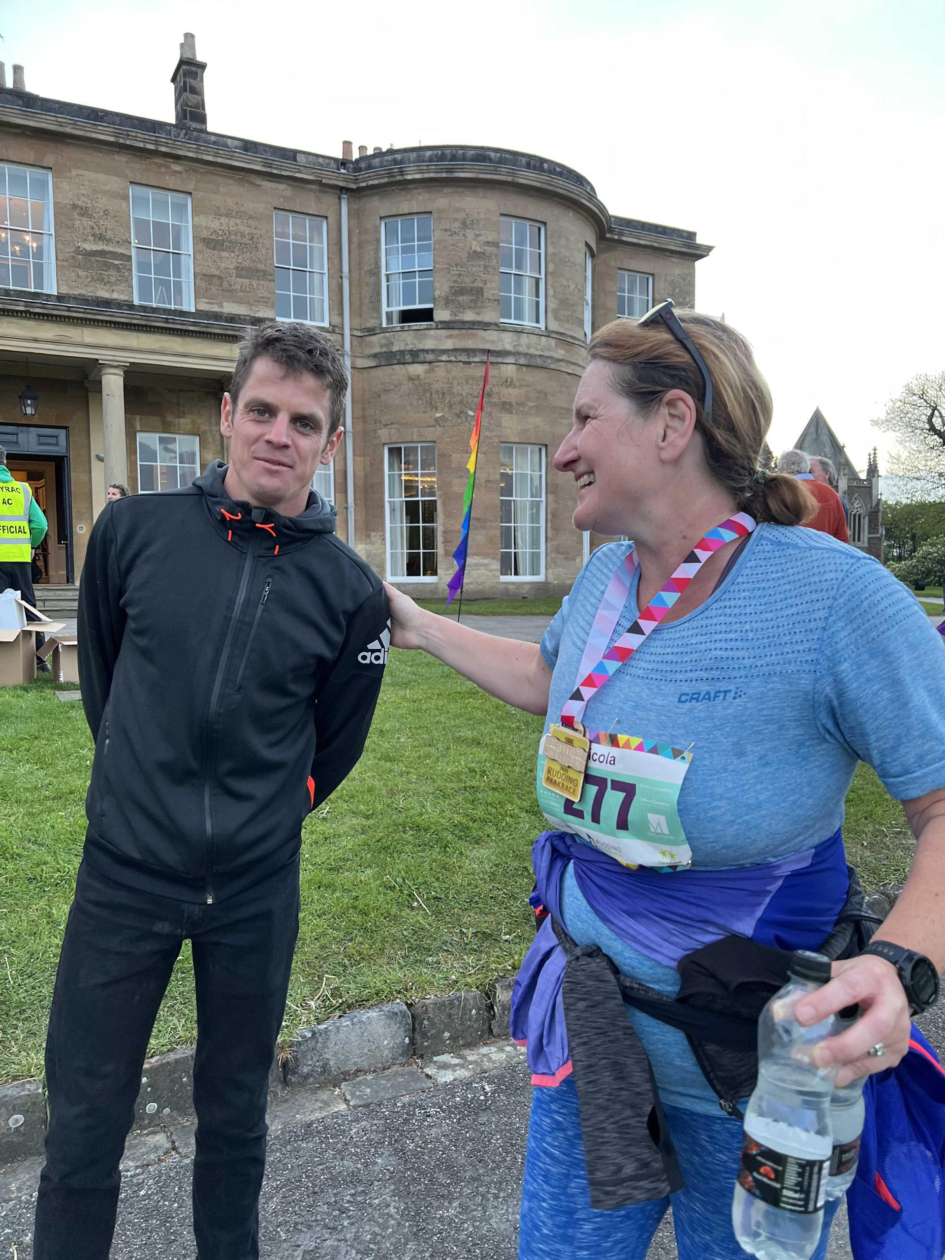 Nicola Richmond and SuperFan of Jonny Brownlee! Rudding Park Race 10k