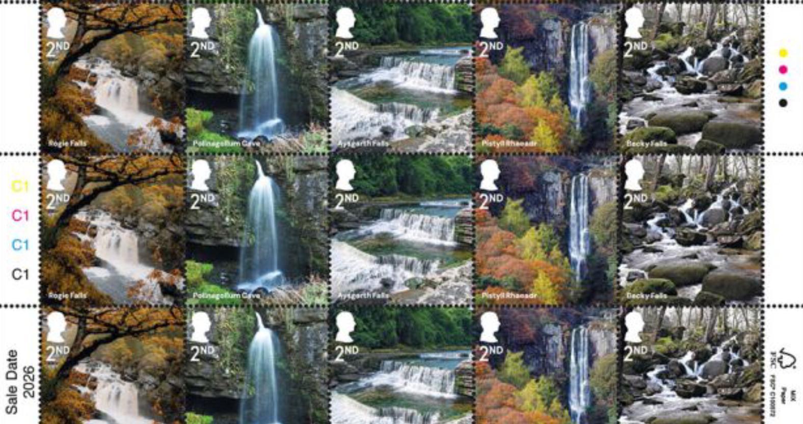 royalmail-2ndclassstamps-waterfalls