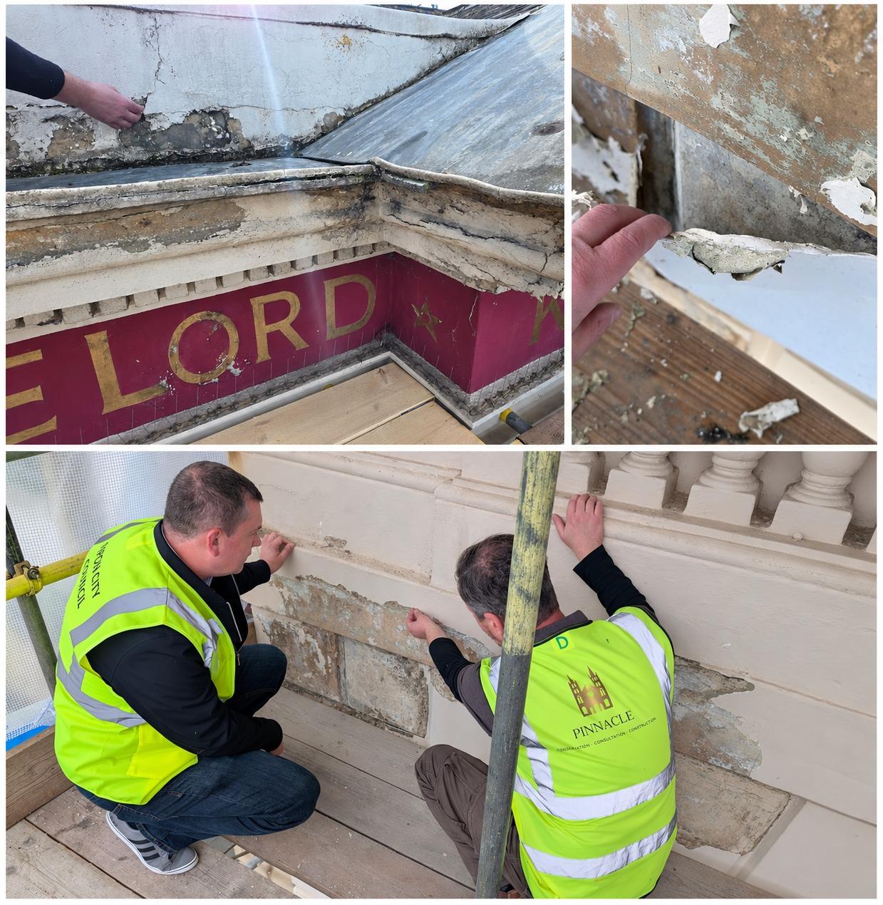 the-mayor-of-ripon-inspects-damage-to-the-town-hall-facade-ai-collation-no-other-augmentation