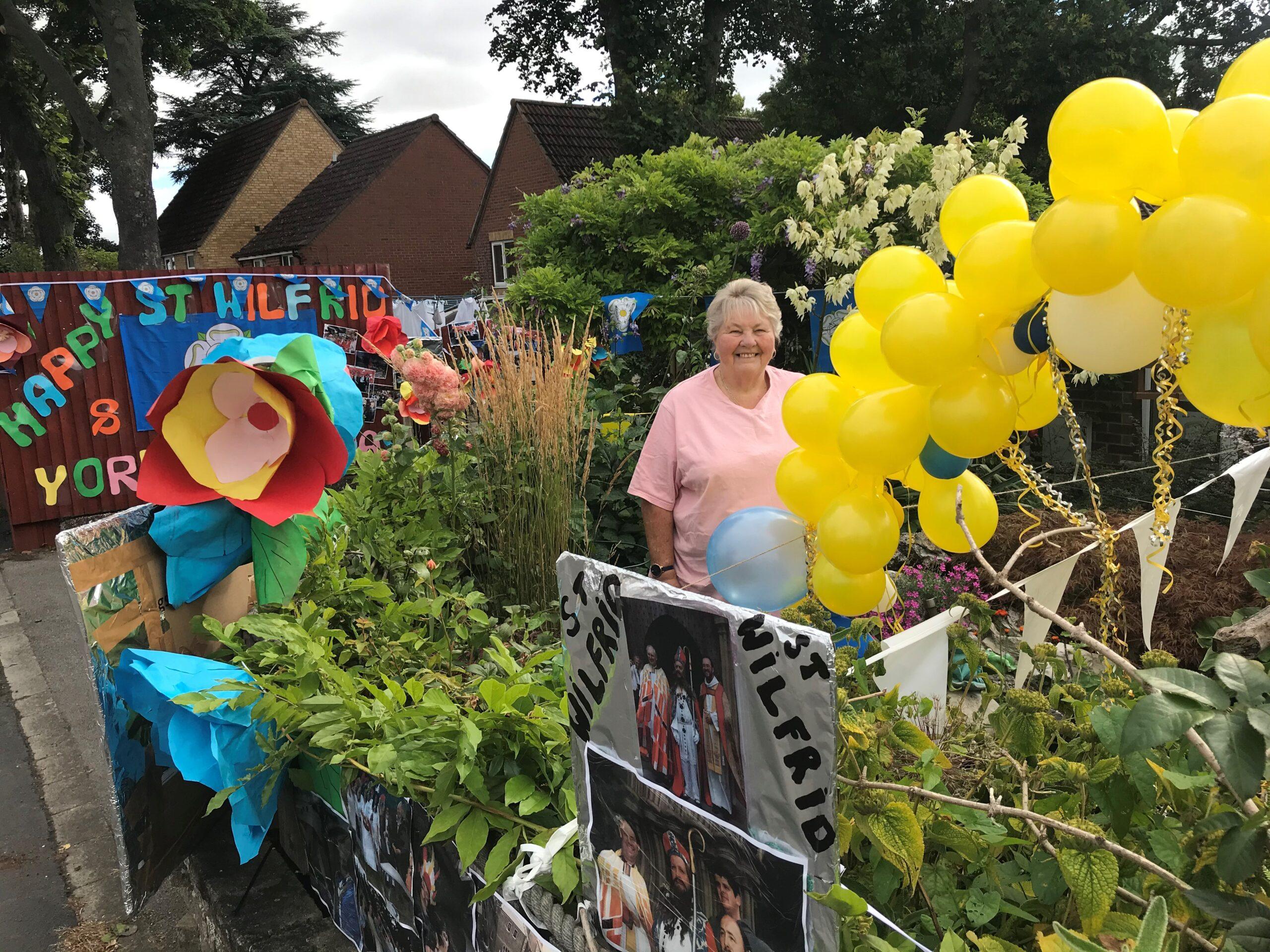 ripon-1st-august-2020-pearl-abbot-and-her-st-wilfrid-display