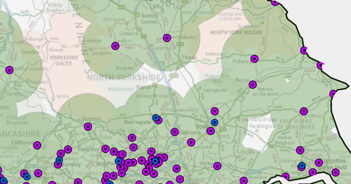 coronavirus-vaccine-map-10-mile-radius-harrogate-district