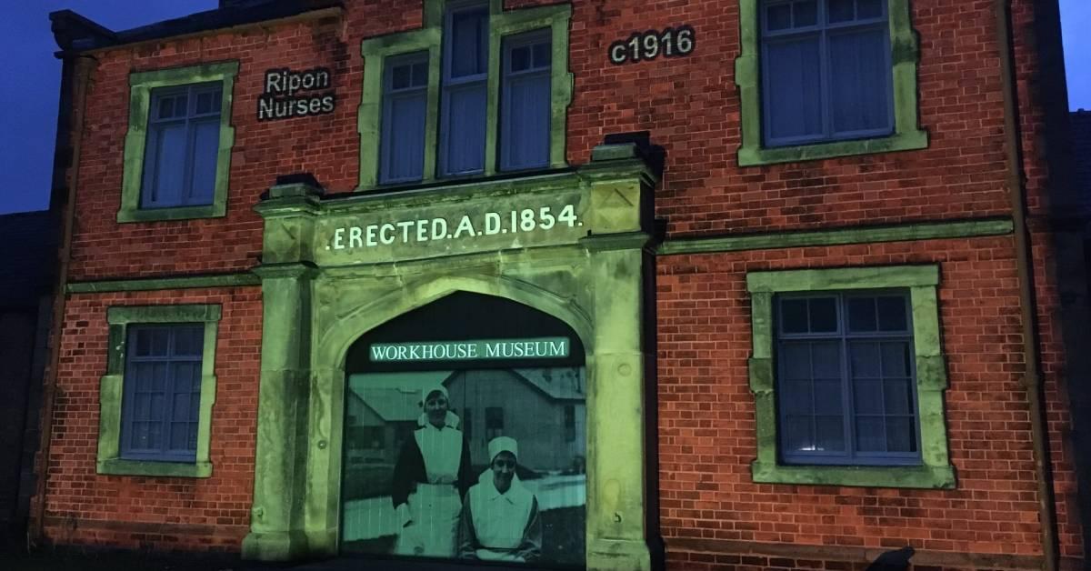 ripon-24th-feb-2021-ripon-workhouse-museum-lit-up