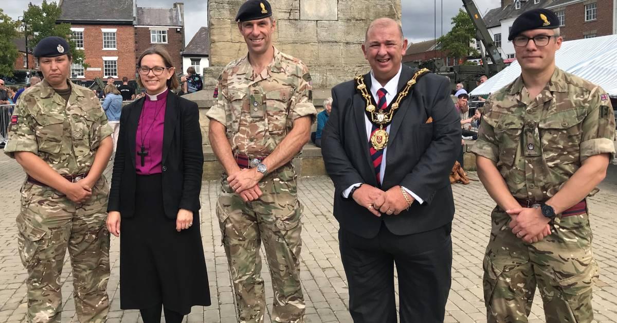 ripon-11th-september-2021-mayor-and-bishop-viist-the-royal-engineers