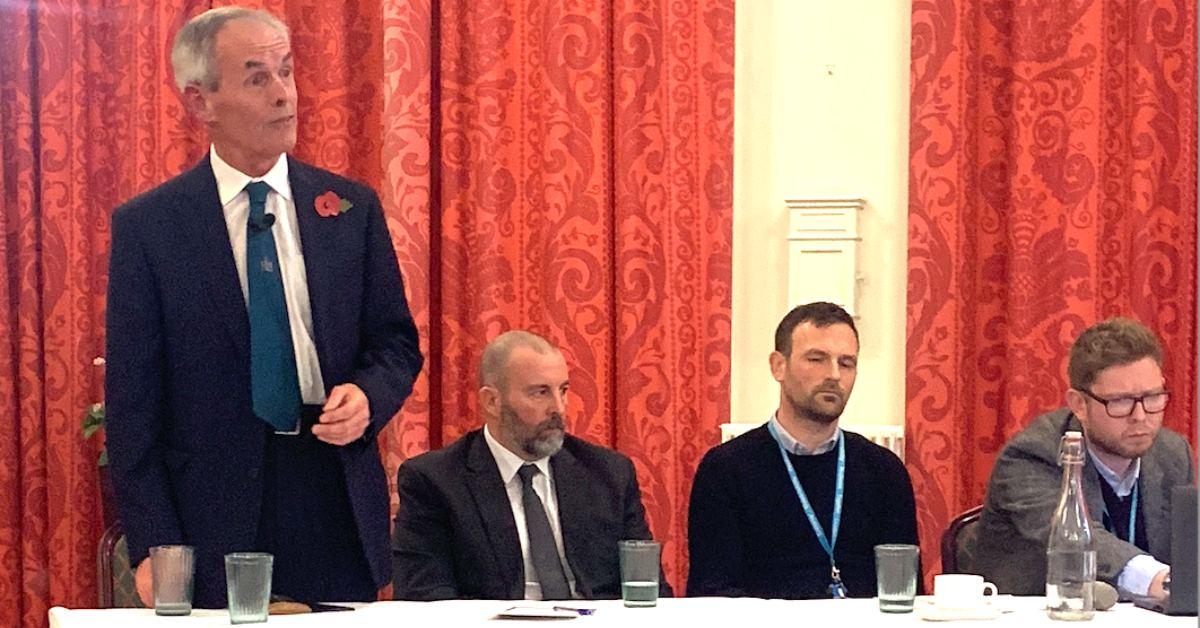 Don Mackenzie at chamber meeting