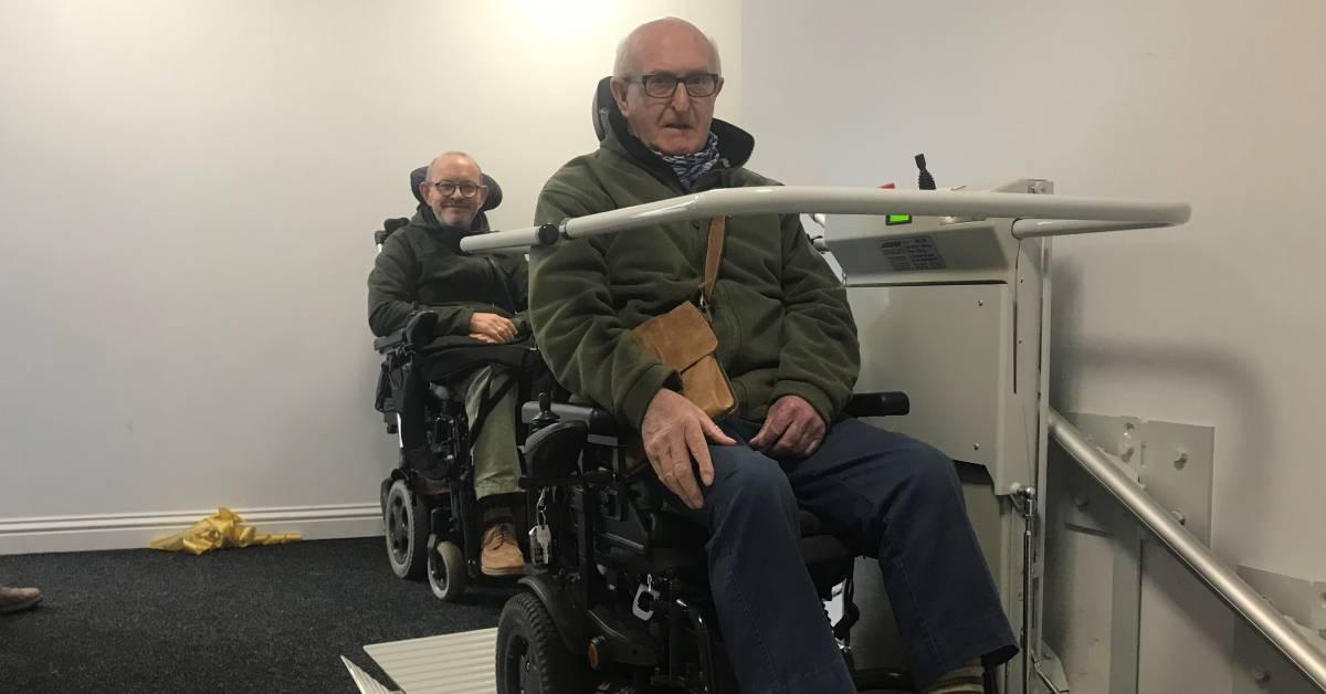 ripon-14th-march-2022-wheelchair-lift-at-arts-hub